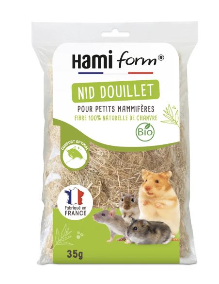 Nid douillet en chanvre pour petits mammifères