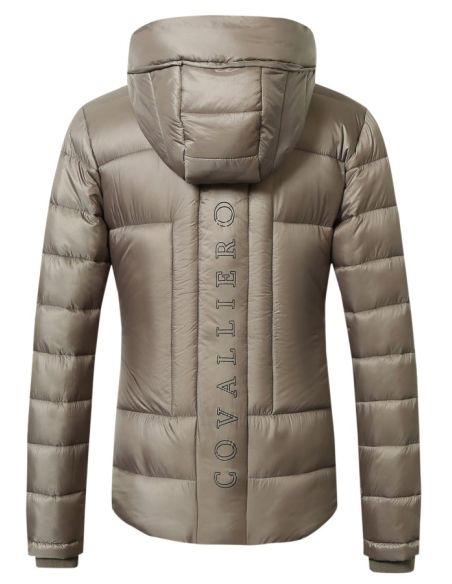 Veste surpiquée taupe  - Covalliero