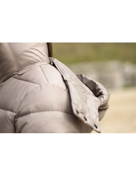Veste surpiquée taupe  - Covalliero