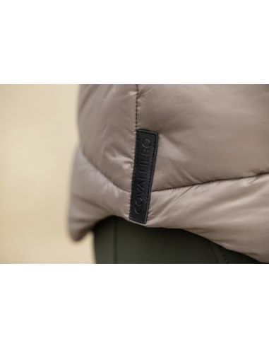 Veste surpiquée taupe  - Covalliero