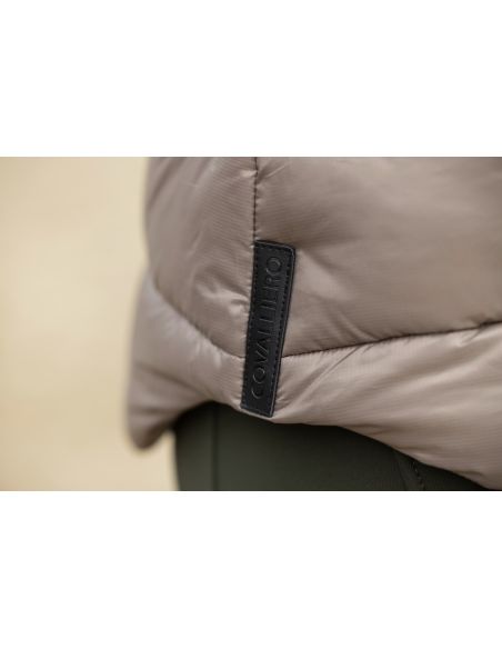 Veste surpiquée taupe  - Covalliero