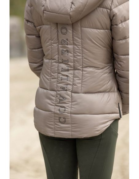 Veste surpiquée taupe  - Covalliero