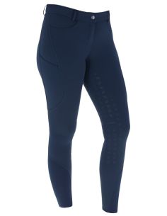 Pantalon d'équitation Grip femme bleu marine