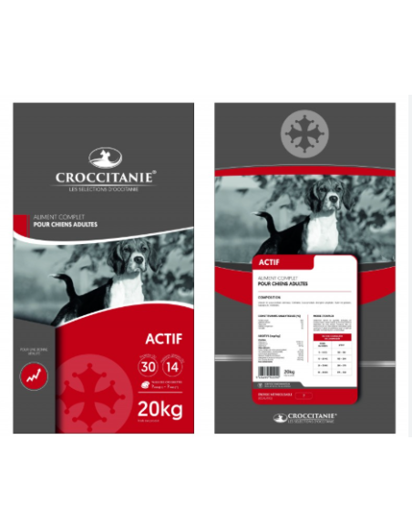 CROQUETTE CROCCITANIE ACTIF 20KG