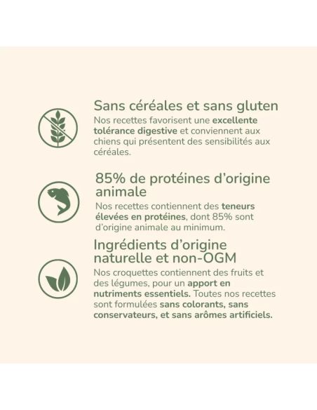 Croquette Chien ADULTE 7+ POISSONS SANS CEREALES 12 kg
