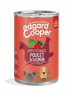 PATEE CHIEN SENIOR 400G EDGAR COOPER POULET SAUMON
