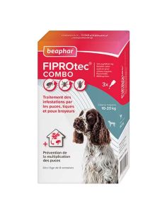 CHIEN : FIPROTEC COMBO ANTI-PARASITAIRE 2