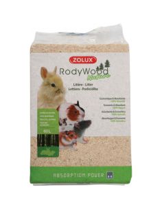 LITIERE RODYWOOD NATURE RONGEURS 60 L