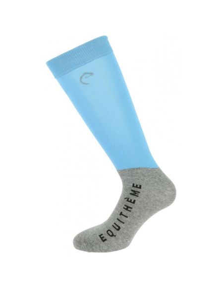 CHAUSSETTES EQUITHÈME "COMPET" BLEU/GRIS 42/46
