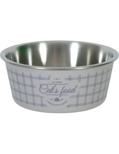 GAMELLE CHAT INOX ANTIDÉRAPANTE - 3 COULEURS -...