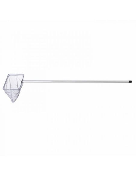 Épuisette De Pêche Ubbink - Filet Nylon Argenté 113-180 Cm - Grandes Mailles - Pour Pêche En Rivière, Étang