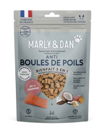 Marly & Dan Tendres bouchées "Anti boules de poils" pour chat