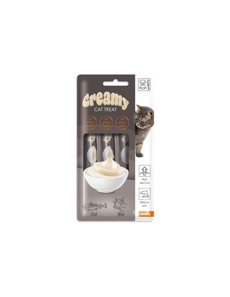 CREAMY CAT CREME POUR CHAT NATUREL 5 goûts